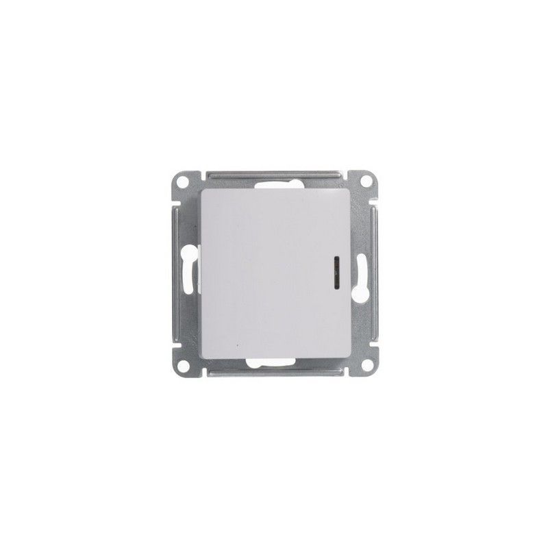 Glossa Белый Переключатель Systeme Electric Glossa Белый 1-клавишный с подсветкой, сх.6а GSL000163