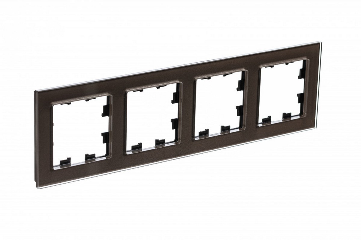 AtlasDesign Рамки Nature Рамка Systeme Electric AtlasDesign Nature Стекло мокко 4-ая ATN320604