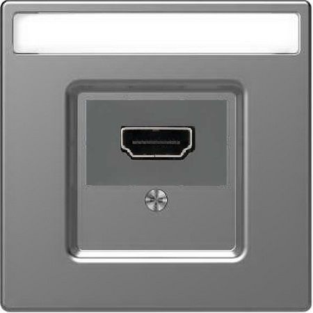 Merten D-Life Нержавеющая сталь Розетка HDMI Merten D-Life нержавеющая сталь