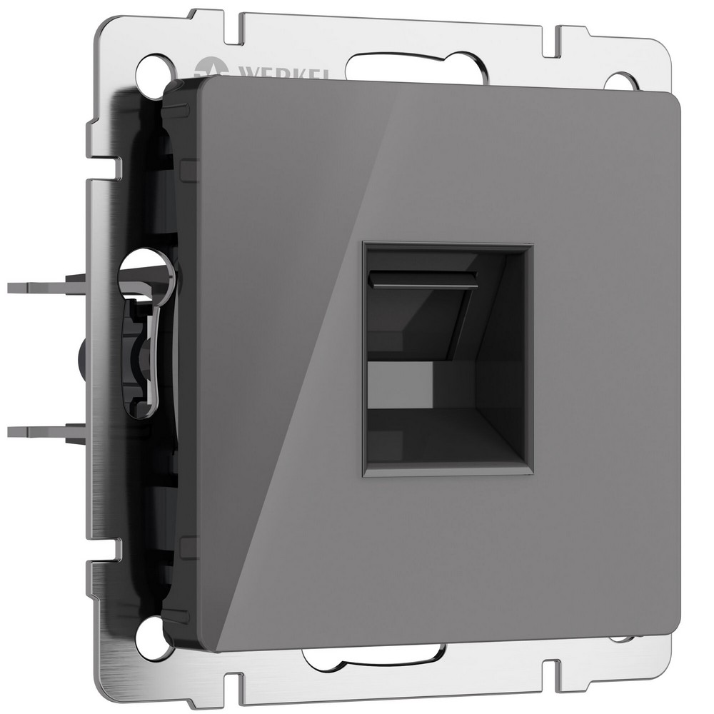 Werkel Графит акрил Розетка Werkel Ethernet RJ-45 (графит акрил) W11810440