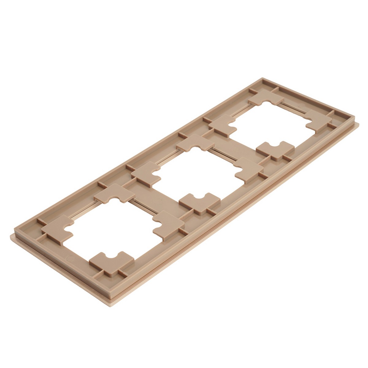 Катрин - Розетки и выключатели Stekker Рамка 3-местная металл STEKKER MFR00-7003-02 Катрин шампань 50018