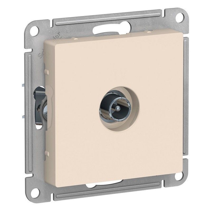 AtlasDesign Бежевый Розетка TV Systeme Electric AtlasDesign бежевый проходная 4DB, ATN000292