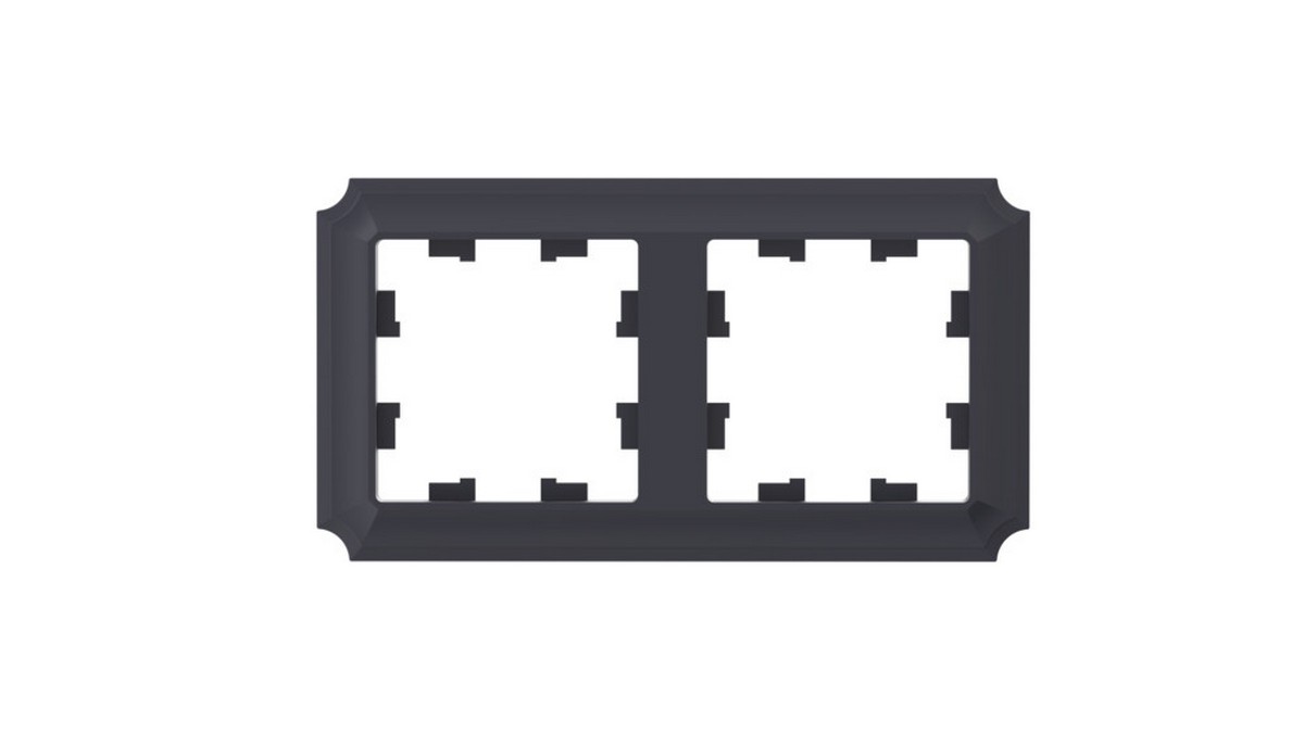 AtlasDesign Рамки Antique Рамка Systeme Electric AtlasDesign Antique Карбон 2-ая, универсальная ATN101002