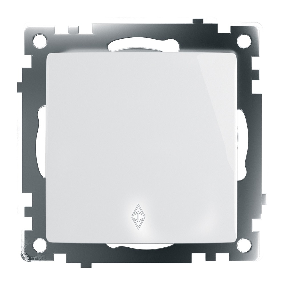 Катрин - Розетки и выключатели Stekker Переключатель 1-клавишный STEKKER GLS10-7105-01 250V 10А Катрин белый 39572