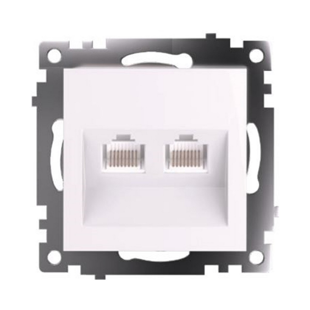 Катрин - Розетки и выключатели Stekker Розетка компьютерная 2-местная RJ-45 STEKKER GLS00-7109-01 Катрин белый 50003