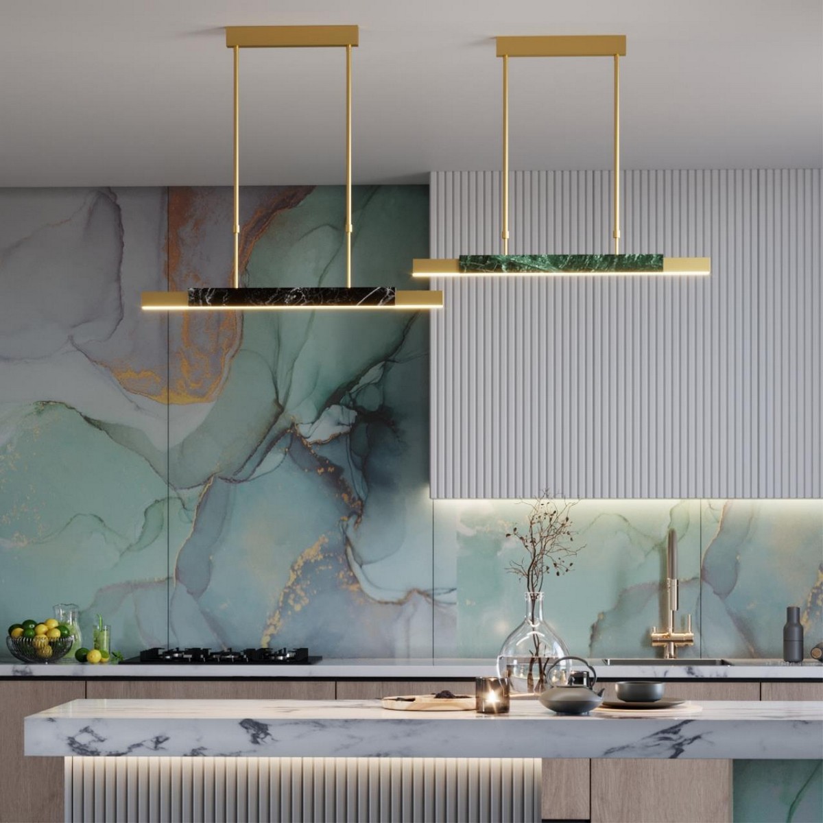 Подвесные светодиодные светильники Подвесной светильник ODEON LIGHT 4361/25L MARMI 