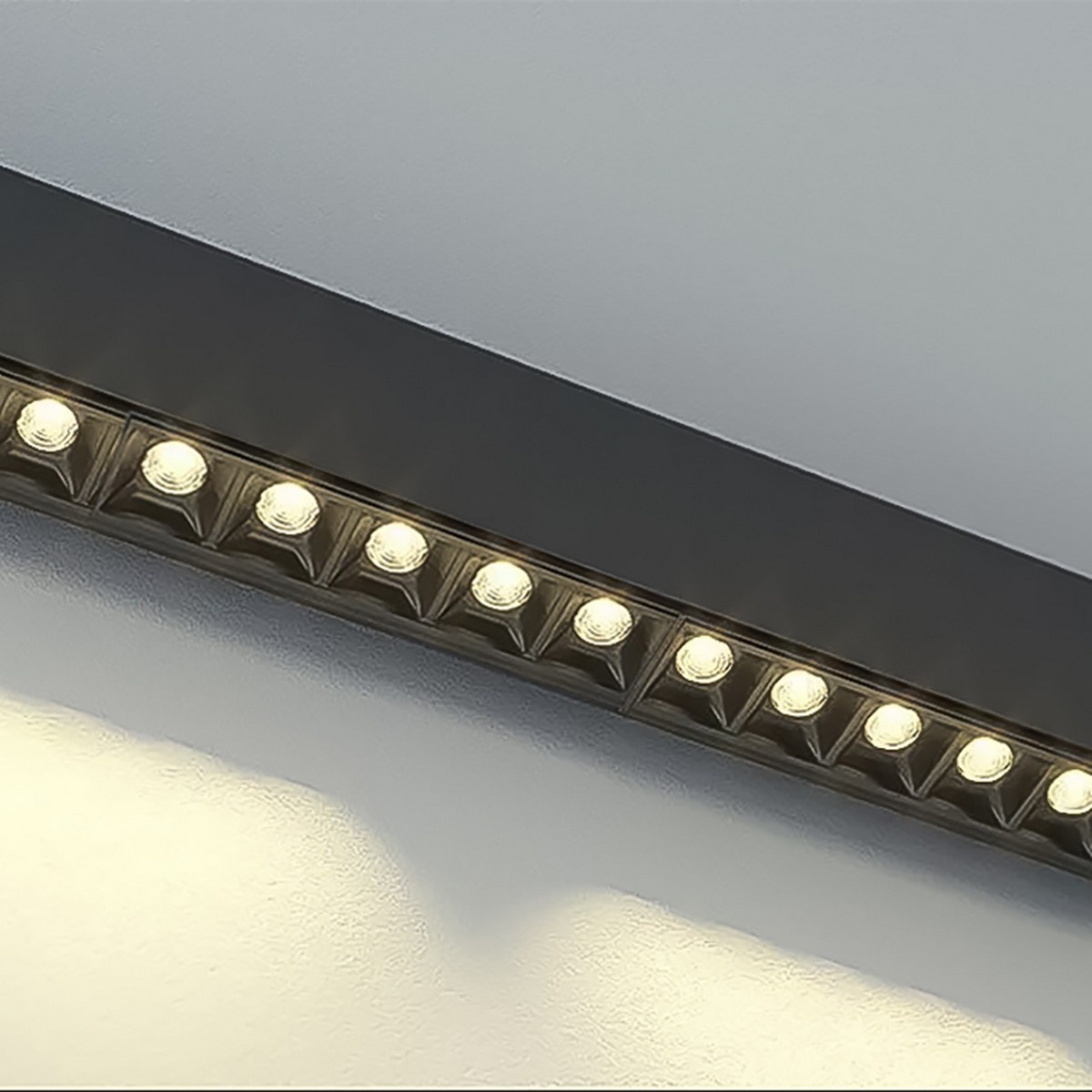 Трековые светодиодные светильники Светильник светодиодный Feron MGN300 трековый магнитный 12W 3000К 30 градусов черный 41934 