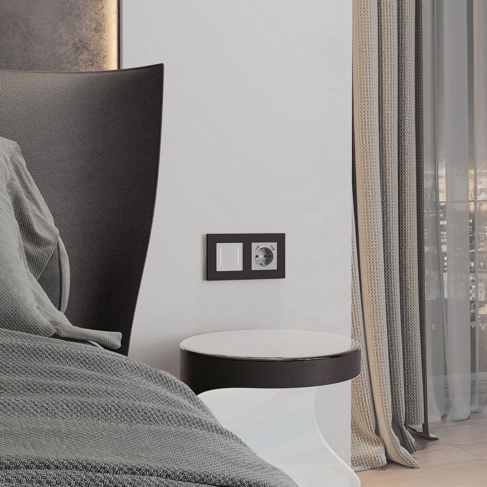 Рамки Werkel Slab Рамка Werkel на 2 поста Slab (черный матовый) W00229080