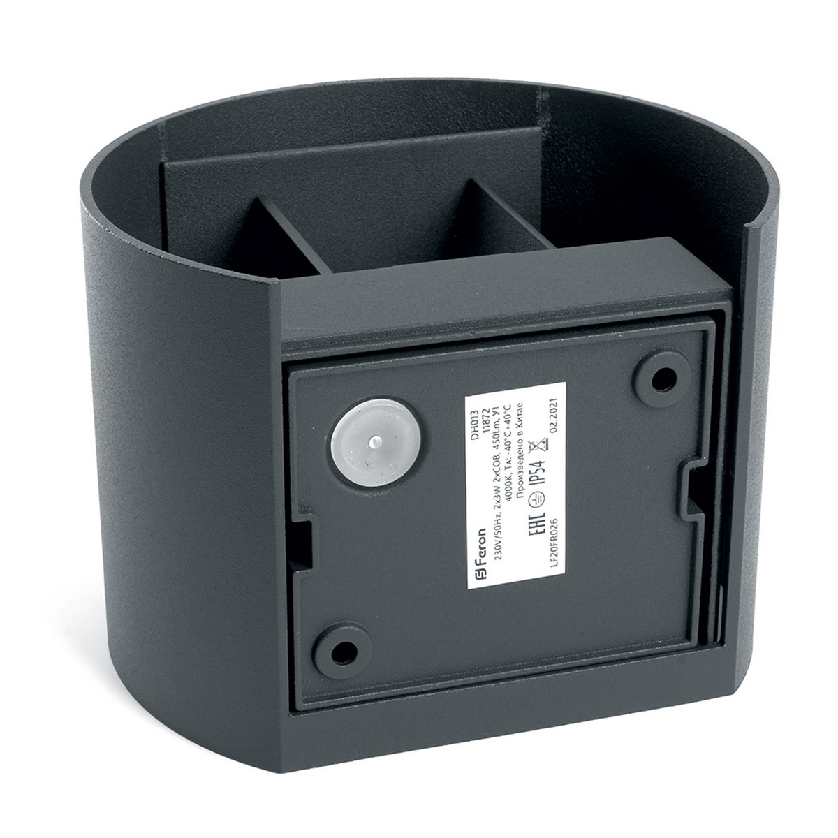 Уличные настенные светильники Светильник уличный светодиодный Feron DH013 2*3W 450Lm 4000K черный 11872 