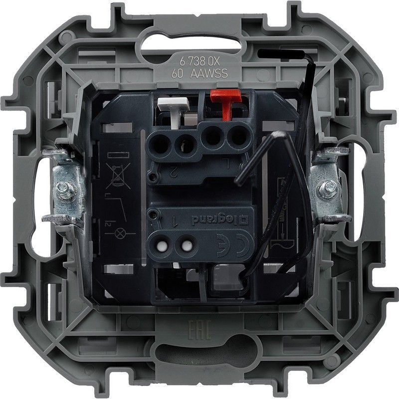 Legrand Inspiria Белый Выключатель Legrand INSPIRIA Белый для гостиничных номеров 673800