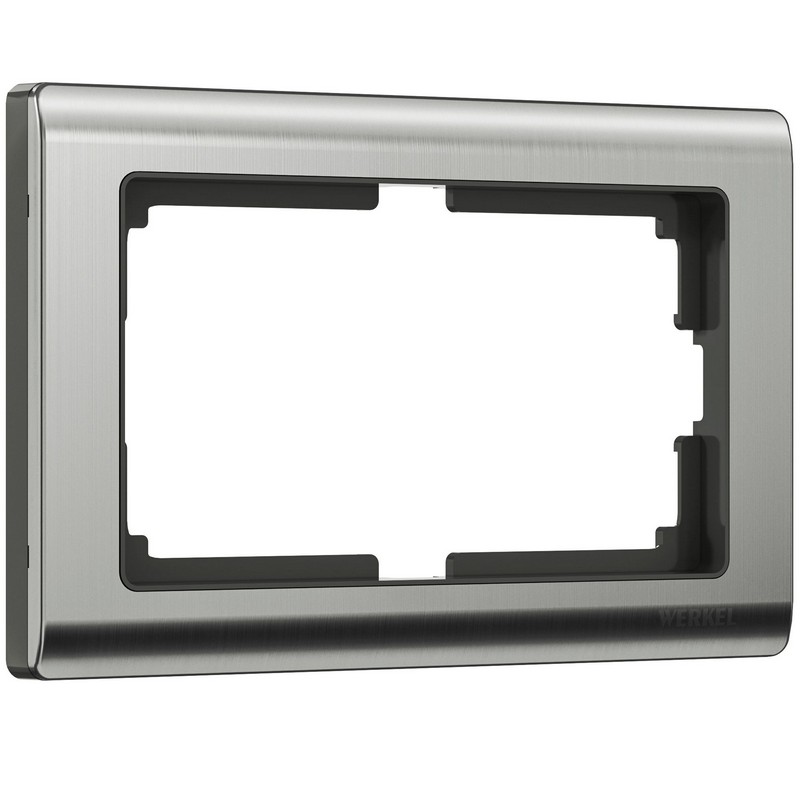 Рамки Werkel Metallic Рамка Werkel Metallic для двойной розетки (глянцевый никель) W0081602
