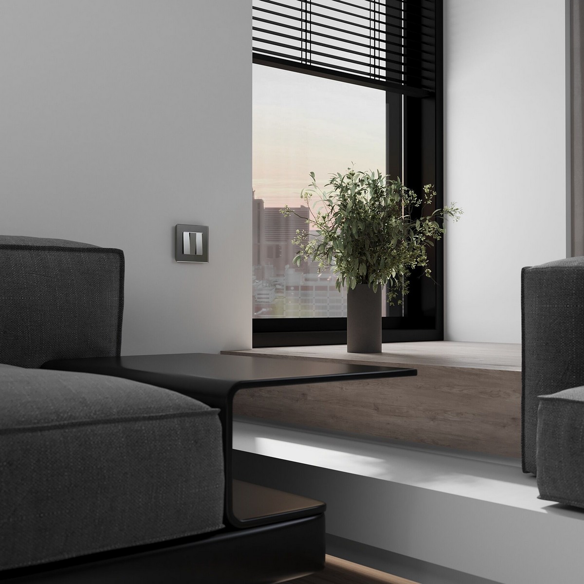 Werkel Серебряный матовый Выключатель трехклавишный Werkel (серебряный матовый) W1130065