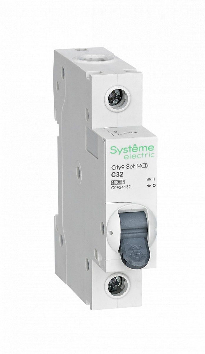 1 полюсные (однополюсные) Автоматический выключатель SE City9 Set (АВ) С 32А 1P 4.5kA 230В C9F34132 