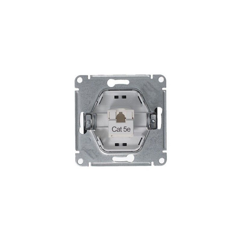 Glossa Антрацит Розетка компьютерная Systeme Electric Glossa Антрацит RJ45 кат.5E механизм GSL000781K