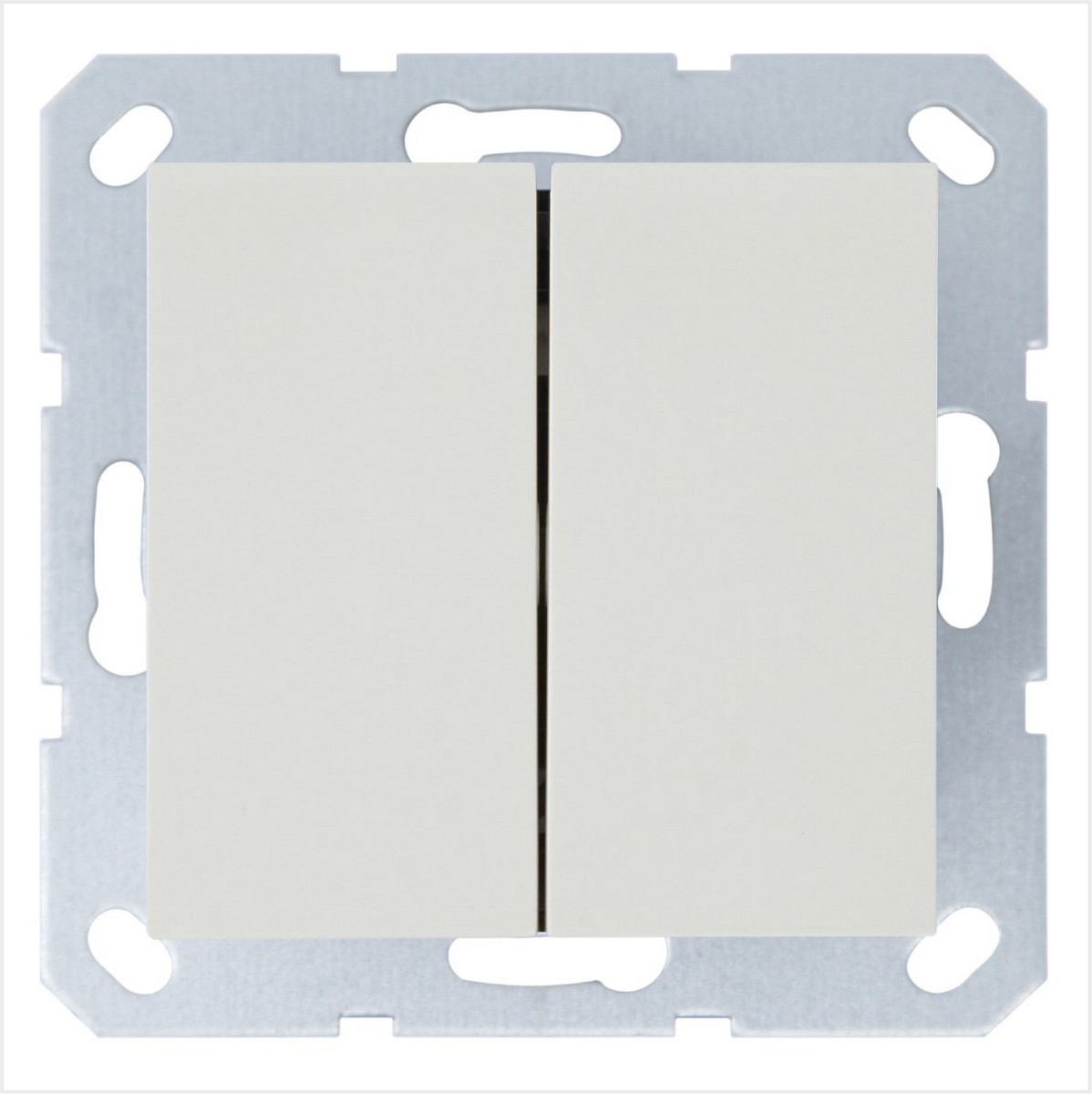 JASMART G - розетки и выключатели Выключатель JASMART двухклавишный перекрестный слоновая кость G3014V