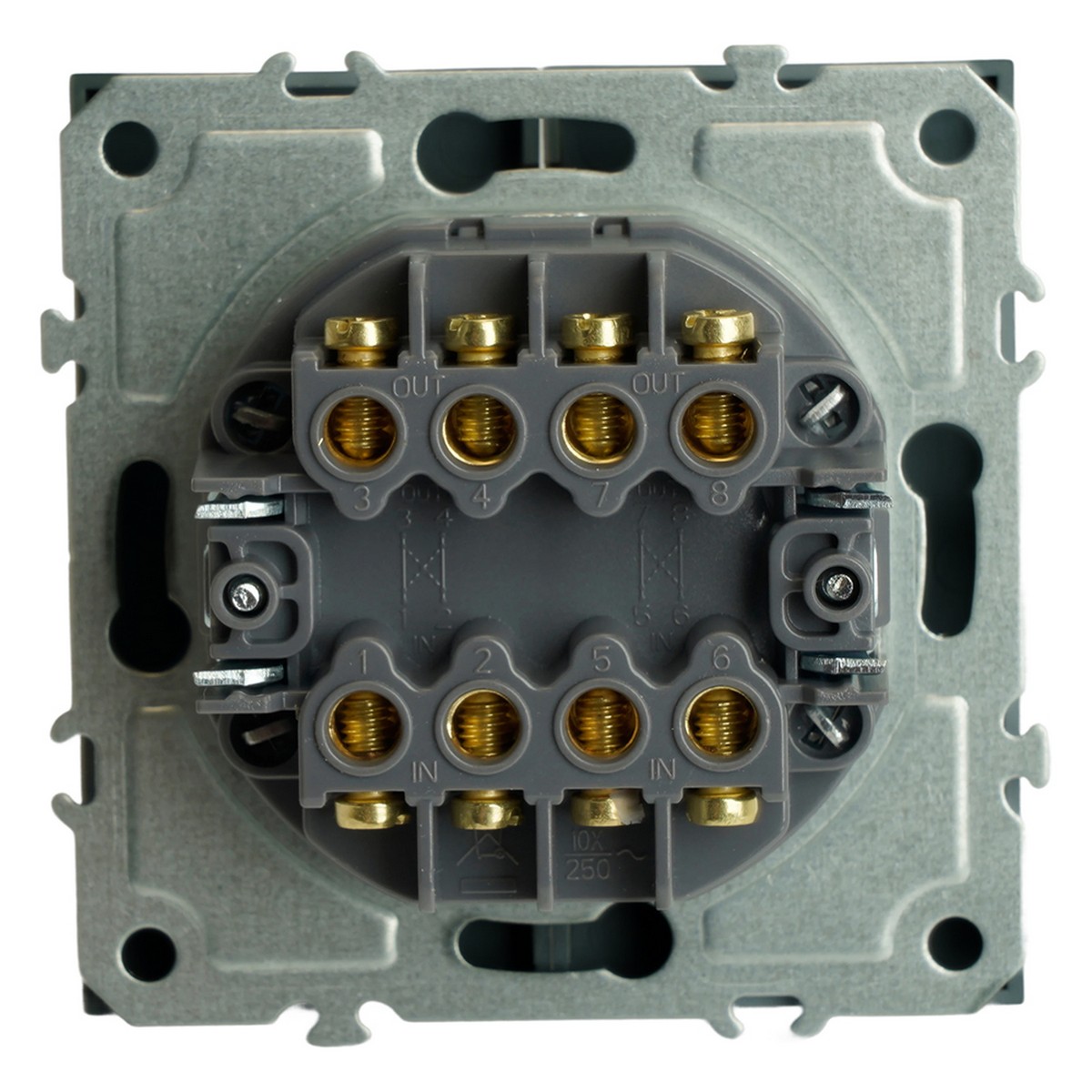 Эмили - Розетки и выключатели Stekker Переключатель перекрестный 2-клавишный STEKKER Эмили RSW10-5111-01 черный уголь soft touch 50167