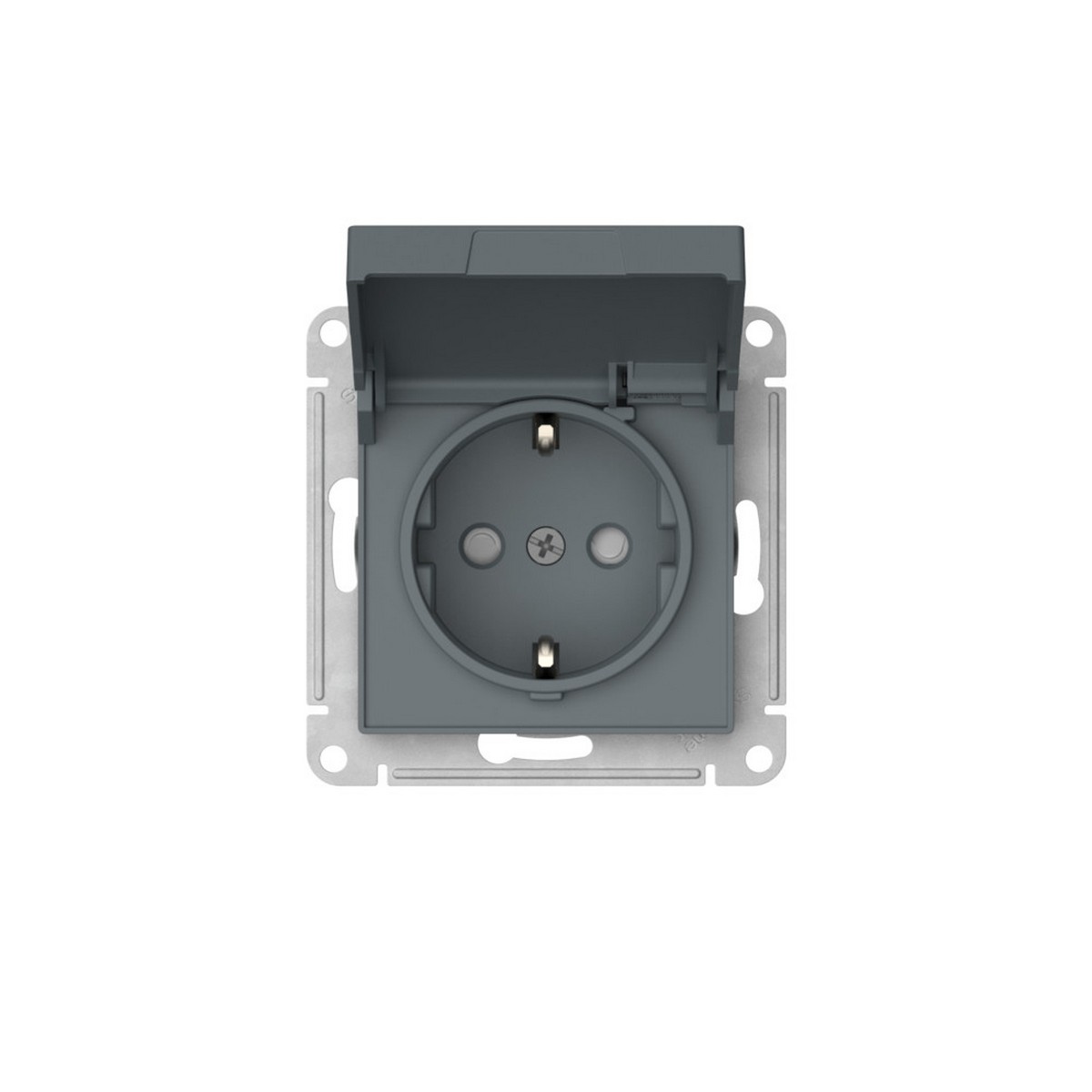 AtlasDesign Грифель Розетка SE AtlasDesign Грифель с заземл. со шторк. с крышкой IP20 быстрозажим. клем. ATN000746S