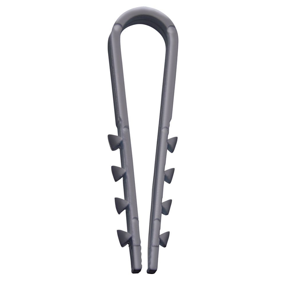 Дюбель-хомут для круглого кабеля (19-25мм) STEKKER DCL00-19-25 нейлон белый (100шт.) 39336