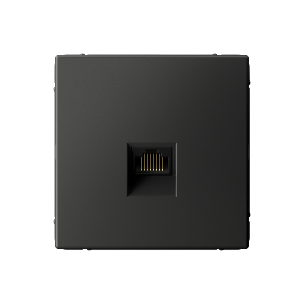 ArtGallery Базальт Розетка Systeme Electric ArtGallery Базальт компьютерная RJ45, кат. 5е, механизм GAL001483