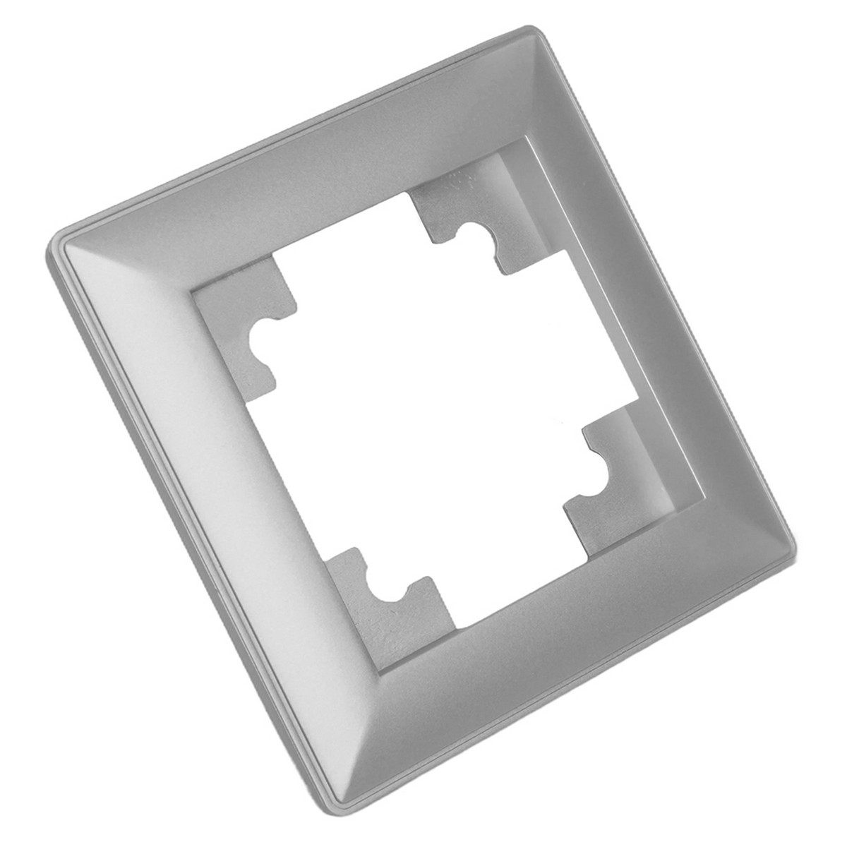 Катрин - Розетки и выключатели Stekker Рамка STEKKER 1-местная Катрин пластик серебро PFR00-7001-03 39797