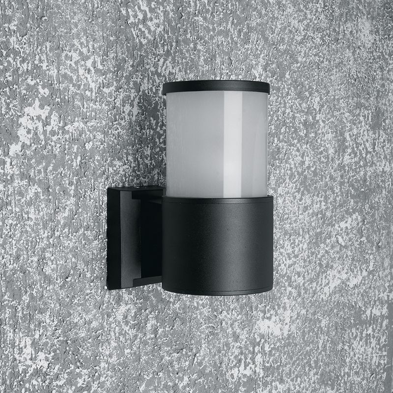 Уличные настенные светильники Светильник садово-парковый Feron DH0904 на стену вверх  E27 230V черный 11656 