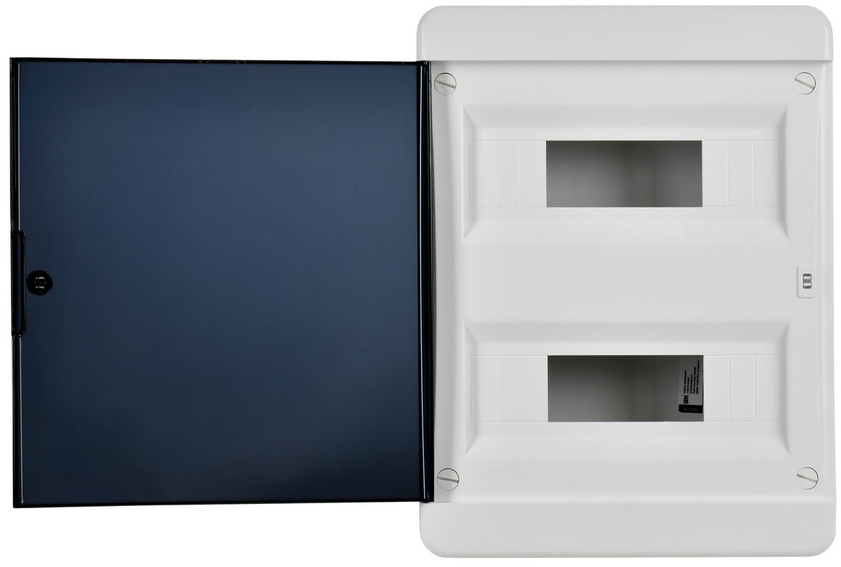 Пластиковые боксы и щиты IEK Корпус пластиковый IEK TEKFOR ЩРВ-П-24 IP41 черн. прозр. дверь TF5-KP12-V-24-41-K01-K03