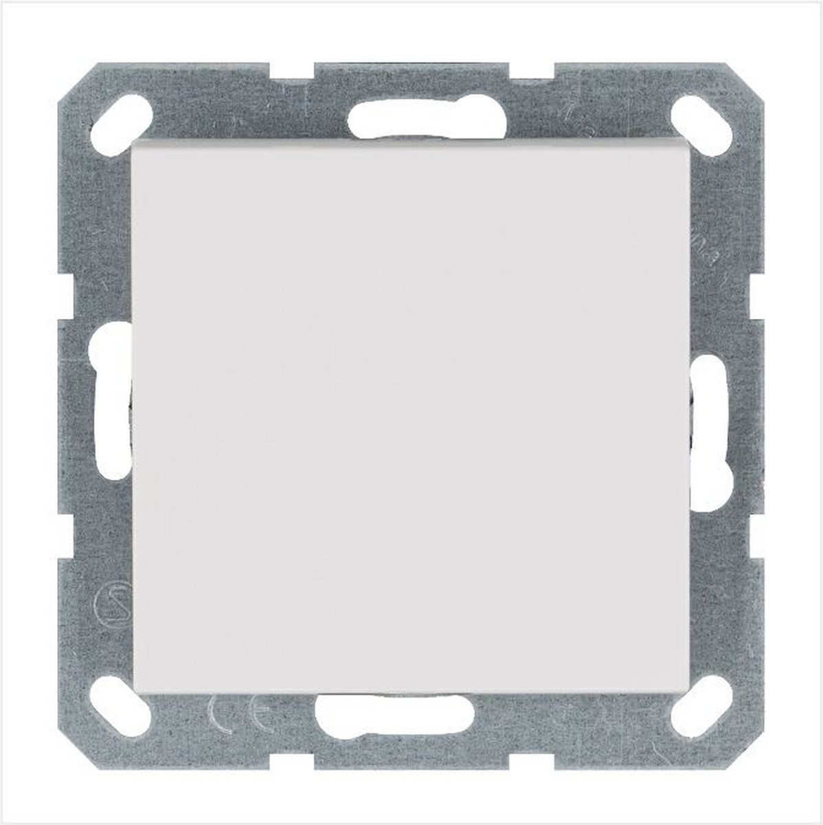 JASMART G - розетки и выключатели Выключатель одноклавишный JASMART перекрестный Белый глянцевый G3013W