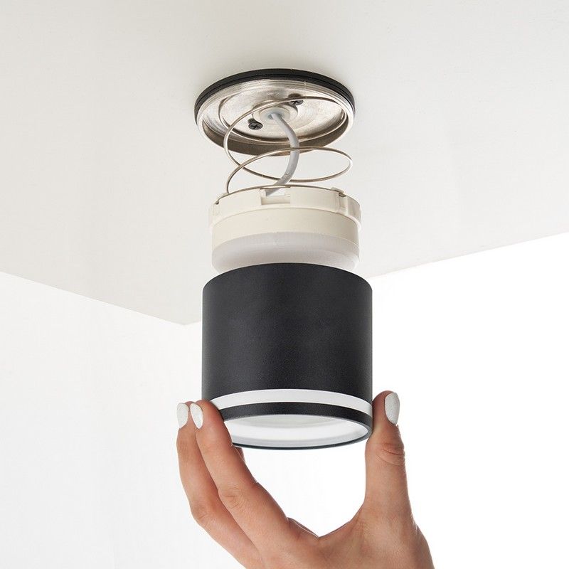 Светильники споты светодиодные Светильник спот потолочный Feron HL362 черный 12W 41997 