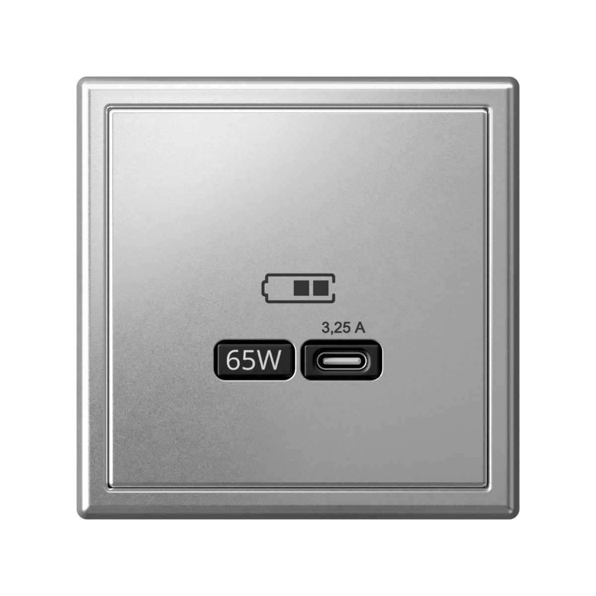 ArtGallery Алюминий USB Розетка Systeme Electric ArtGallery Алюминий тип-С 65Вт высокоскор.заряд. QC PD GAL000327