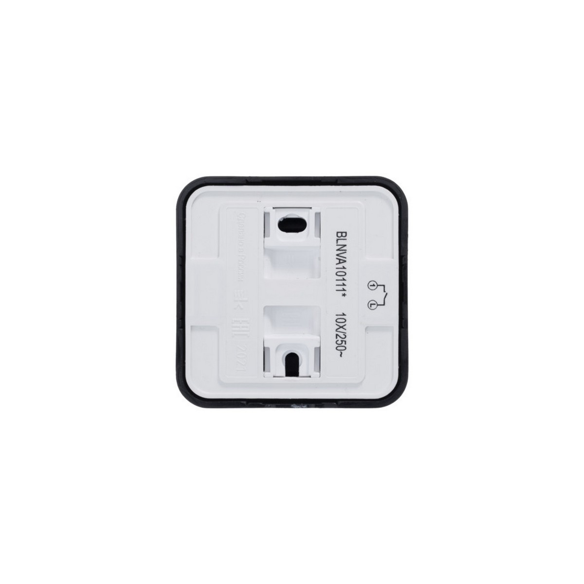 Blanca антрацит розетки и выключатели Выключатель SE Blanca 1-клавишный Антрацит наружный с подсветкой изолир. пластина BLNVA101116