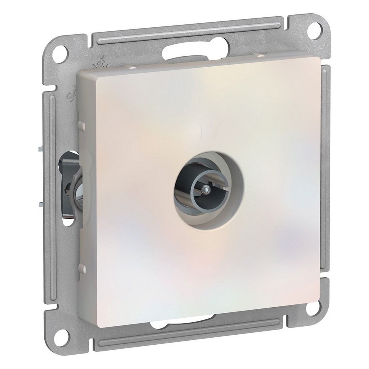 AtlasDesign Жемчуг Розетка TV Systeme Electric AtlasDesign Жемчуг антенная одиночная коннектор, ATN000493