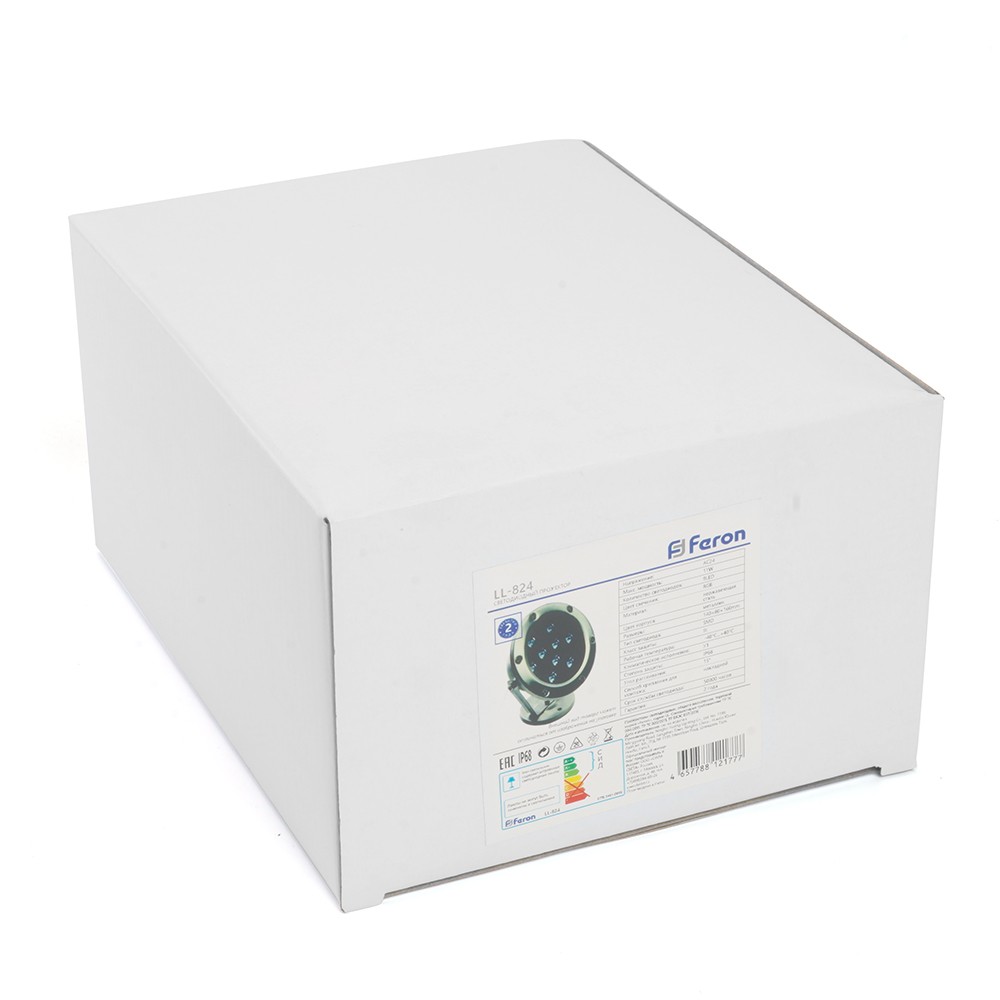 Светодиодные ландшафтные светильники Светодиодный прожектор подводный Feron LL-824 9W AC24V 6400K металлик IP68 48458 