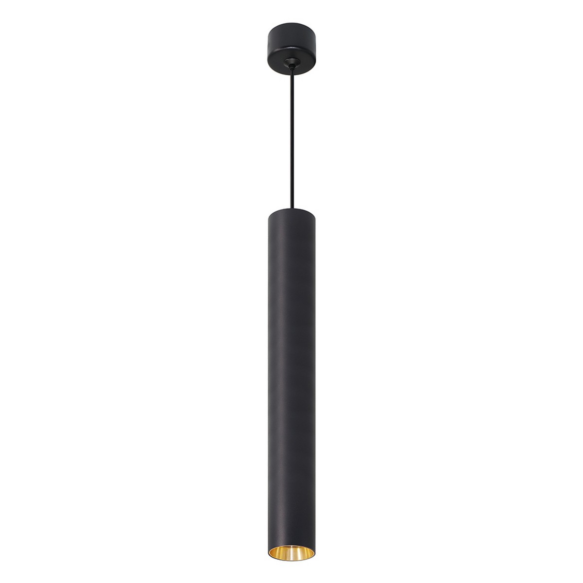 Подвесные светодиодные светильники Светильник потолочный Feron ML1018 Barrel levitation на подвесе MR11 черный + золото 51387 