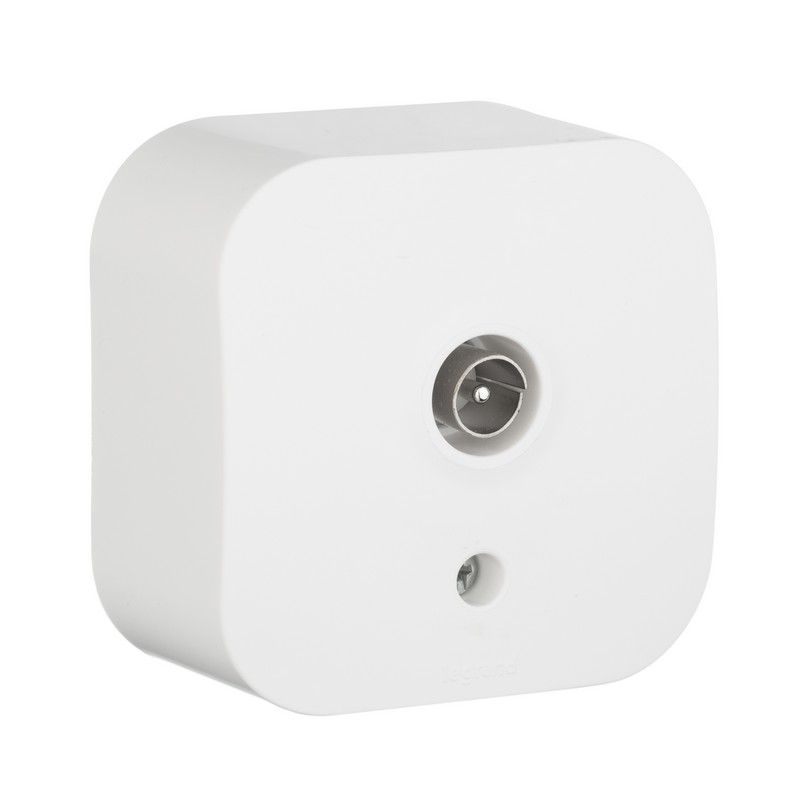 Накладные Розетки и выключатели Legrand Quteo Белый Розетка TV Legrand Quteo белая  782215