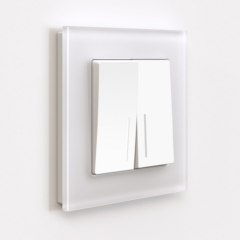 Werkel Белый матовый механизмы Выключатель Werkel двухклавишный с подсветкой (БЕЛЫЙ МАТОВЫЙ) W1120161