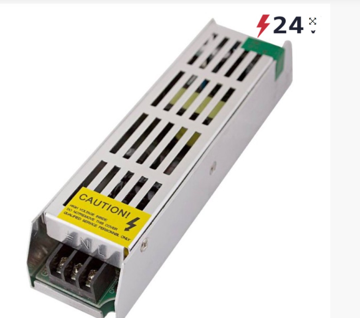 Блоки питания для светодиодной ленты Блок питания для светодиодной ленты Eleganz 24V 100W IP44 узкий EL-0008