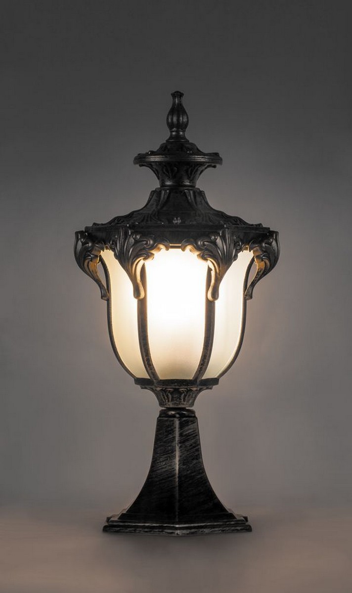 Уличные светильники на постамент Уличный светильник Feron PL4043 шестигранный на постамент 60W 230V E27, черное золото 11423 