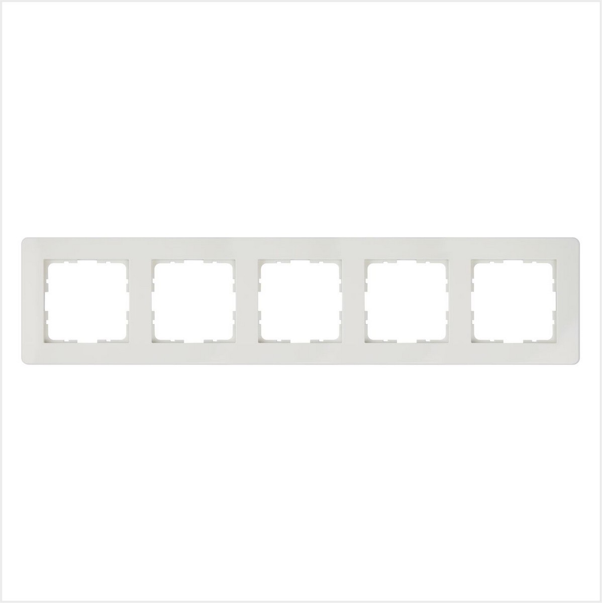 JASMART G - розетки и выключатели Рамка JASMART G-Flex 5-постовая слоновая кость G1105V