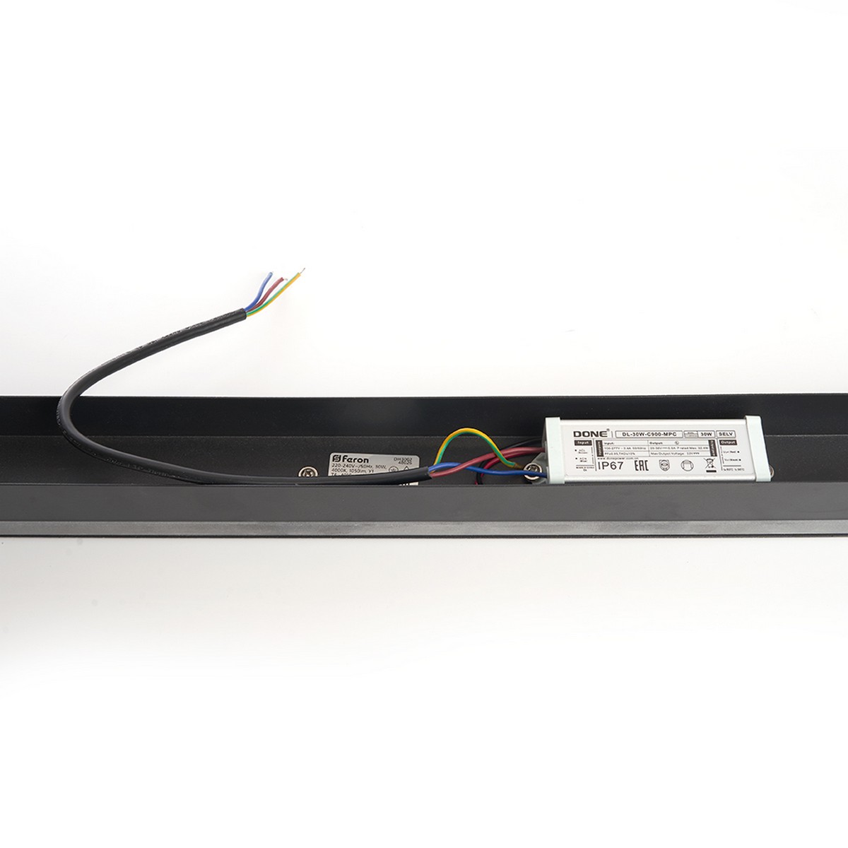 Уличные настенные светильники Светильник уличный светодиодный Feron DH3002 30W 1050Lm 3000K черный 48023 