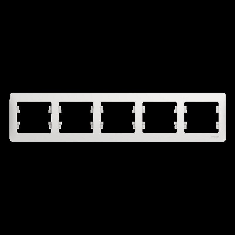 Glossa Белый Рамка Systeme Electric Glossa Белый 5-я, горизонтальная GSL000105