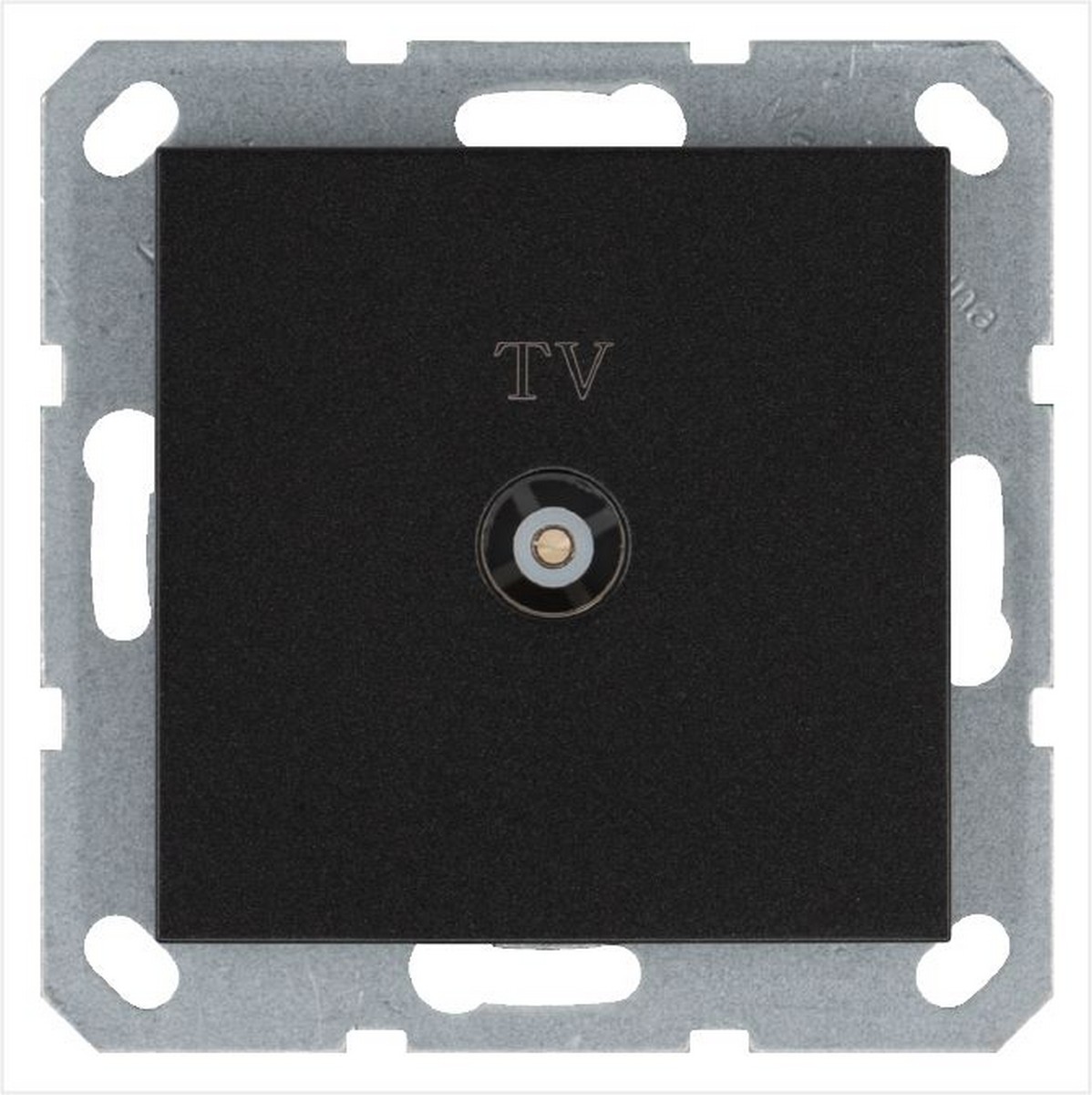 JASMART G - розетки и выключатели Розетка JASMART TV оконечная Антрацит G6001B