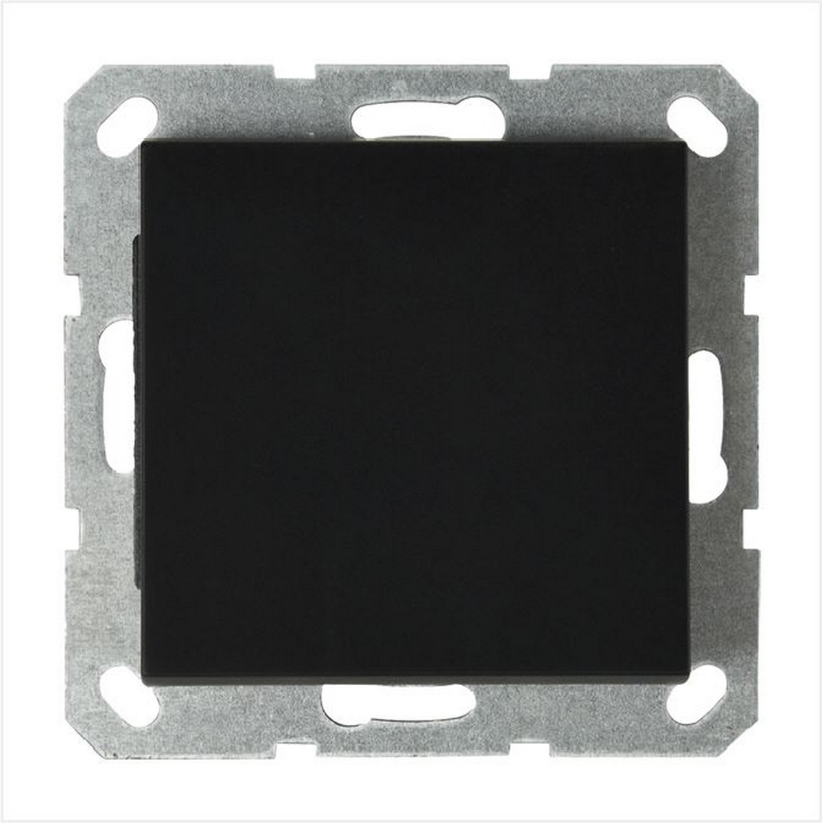 JASMART G - розетки и выключатели Выключатель одноклавишный JASMART перекрестный Черный матовый (soft touch) G3013PB