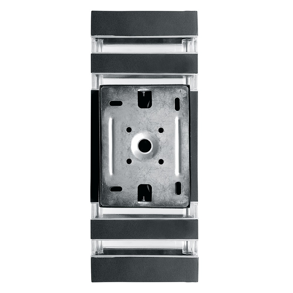 Уличные настенные светильники Светильник садово-парковый Feron DH0807 на стену вверх/вниз  E27 230V черный 41154 