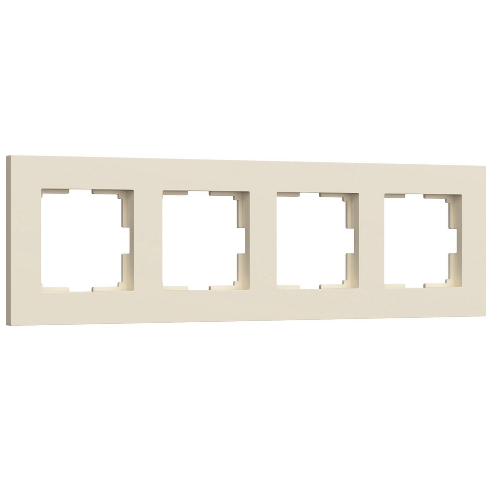Рамки Werkel Slab Рамка Werkel на 4 поста Slab (айвори матовый) W00429620