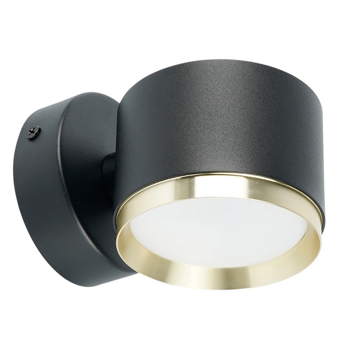 Накладные светодиодные светильники Светильник настенный Feron HL4598 Barrel DUET GX53 черный + золото IP20 52019 