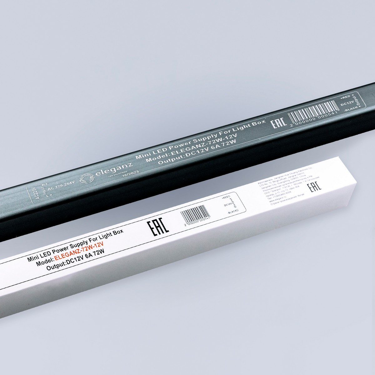 Блоки питания для светодиодной ленты Блок питания для светодиодной ленты Eleganz 12V 72W IP20 карандаш узкий 1128 