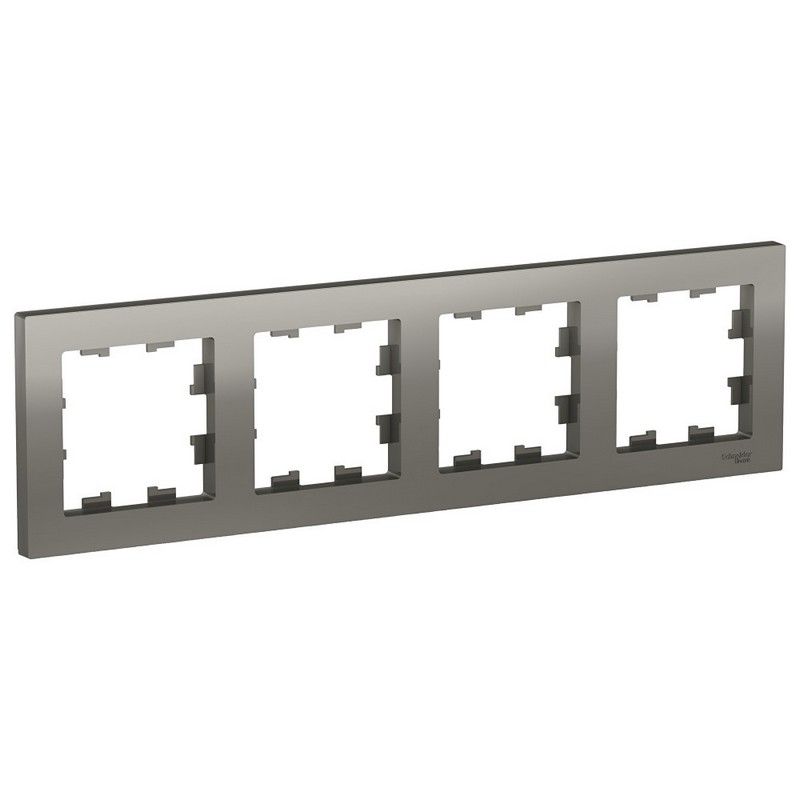 AtlasDesign Сталь Рамка Systeme Electric AtlasDesign Сталь 4-ая, универсальная ATN000904