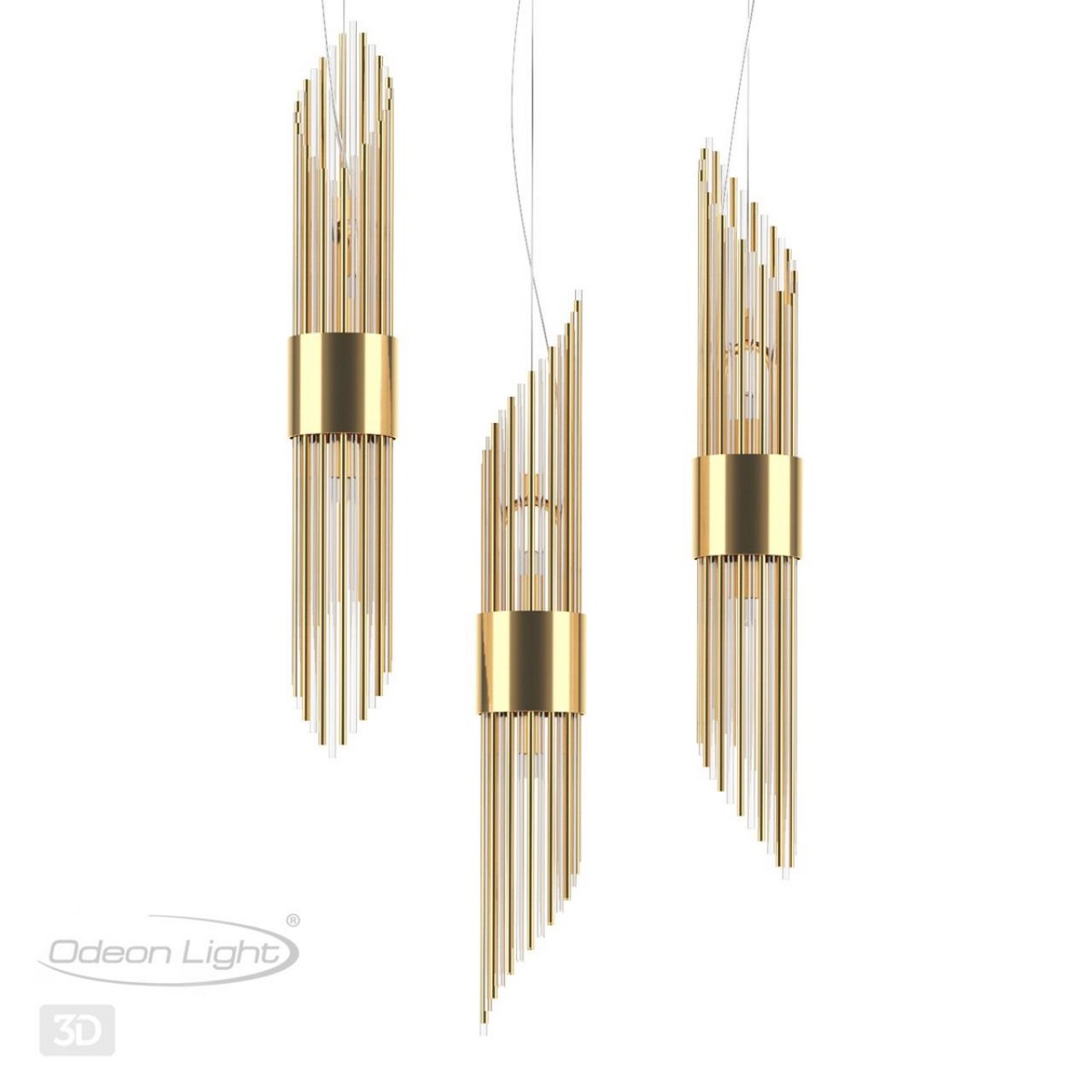 Подвесные светодиодные светильники Подвес ODEON LIGHT 4847/2 FLAMBI 