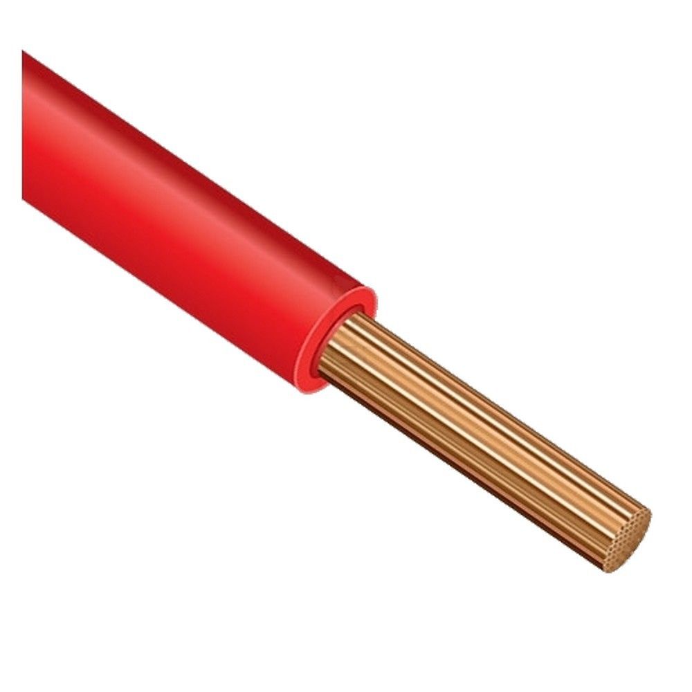 Провод одножильный ПуВ, ПуГВ Провод ПуГВ 1х1,5 красный ГОСТ 7399-97 ККЗ