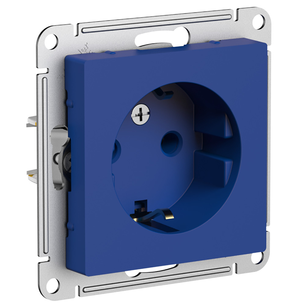 AtlasDesign Аквамарин Розетка Systeme Electric AtlasDesign Аквамарин с/з 16А ATN001143